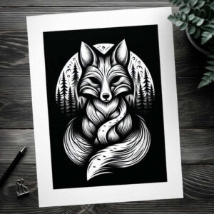 fox-with-eyes-realism-realistic-shadowing-for-chest – tattoo design ideas free ai generated – Gallery: foxes-inkby-ai