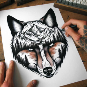 fox-3d-tattoo-neotraditional-classic-motifs-for-sternum – tattoo design ideas free ai generated – Gallery: foxes-inkby-ai