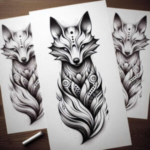 fox-and-stars-realism-delicate-highlight-for-toe – tattoo design ideas free ai generated – Gallery: foxes-inkby-ai