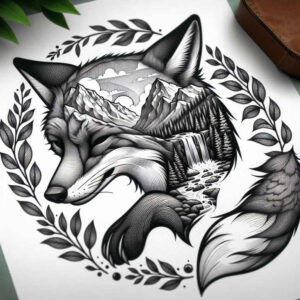 artistic-fox-realism-realistic-for-wrist – tattoo design ideas free ai generated – Gallery: foxes-inkby-ai