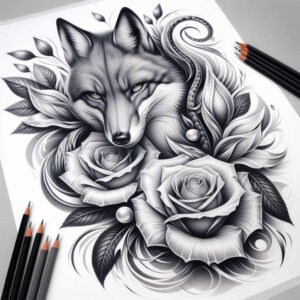 tribal-fox-surrealism-subconscious-themes-for-side – tattoo design ideas free ai generated – Gallery: foxes-inkby-ai