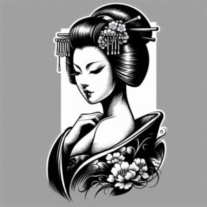 geisha tattoo design ideas dreamlike cultural heritage for side
