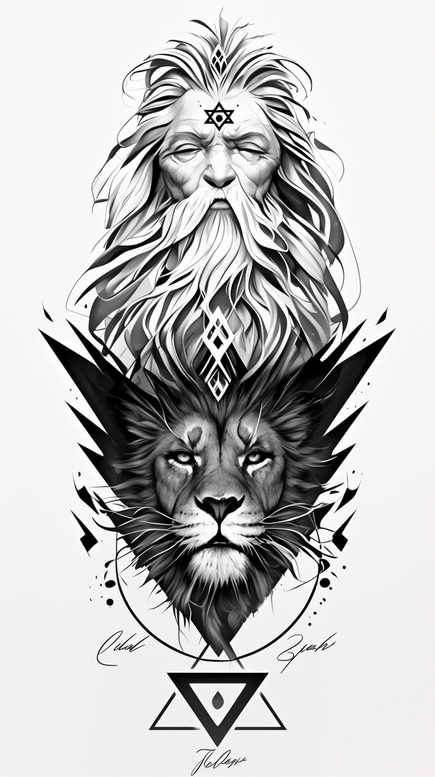 almighty-god – tattoo design ideas free ai generated – neotraditional-artistic-contrast – for-elbow – Gallery: god-inkby-ai