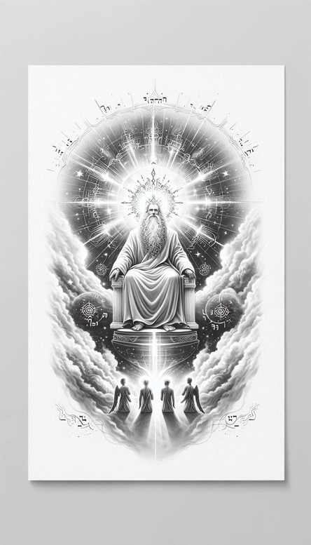 almighty-god – tattoo design ideas free ai generated – neotraditional-layered-color – for-back-of-neck – Gallery: god-inkby-ai