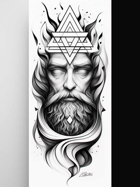 divine-energy – tattoo design ideas free ai generated – realism-realistic-texture – for-lower-back – Gallery: god-inkby-ai