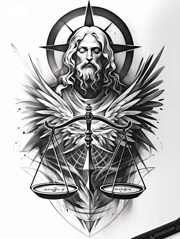 divine-energy – tattoo design ideas free ai generated – surrealism-floating-elements – for-shin – Gallery: god-inkby-ai