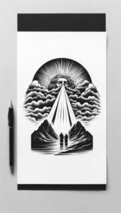 divine-energy-symbol – tattoo design ideas free ai generated – surrealism-visual-paradox – for-inner-arm – Gallery: god-inkby-ai