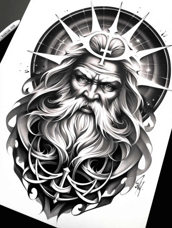 divine-grace – tattoo design ideas free ai generated – neotraditional-bold-texture – for-palm – Gallery: god-inkby-ai