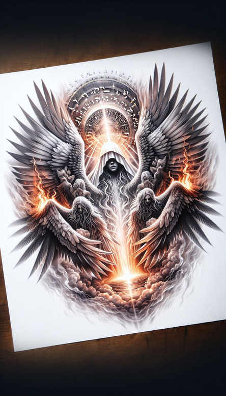 divine-guidance – tattoo design ideas free ai generated – neotraditional-layered-fill – for-chest – Gallery: god-inkby-ai