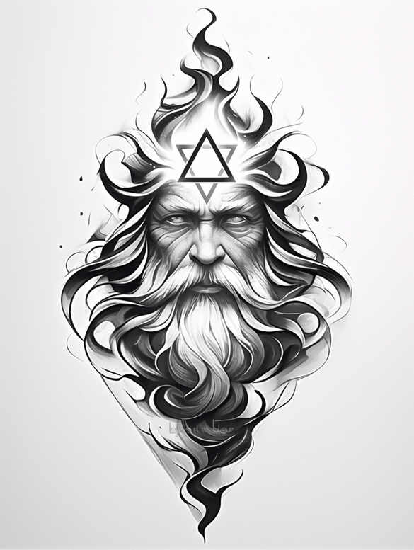 divine-guidance – tattoo design ideas free ai generated – realism-lifelike-eyes – for-calf – Gallery: god-inkby-ai