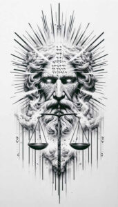 divine-light – tattoo design ideas free ai generated – surrealism-transcendent – for-scapula – Gallery: god-inkby-ai