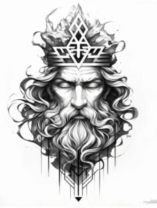 divine-light – tattoo design ideas free ai generated – surrealism-unreal-light – for-nape – Gallery: god-inkby-ai