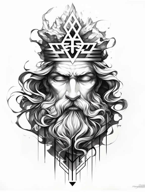 divine-light – tattoo design ideas free ai generated – surrealism-unreal-light – for-nape – Gallery: god-inkby-ai