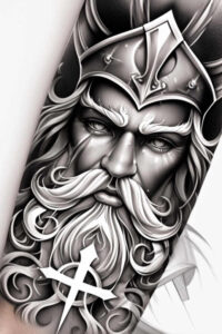 divine-love – tattoo design ideas free ai generated – neotraditional-layered-fill – for-back-of-neck – Gallery: god-inkby-ai