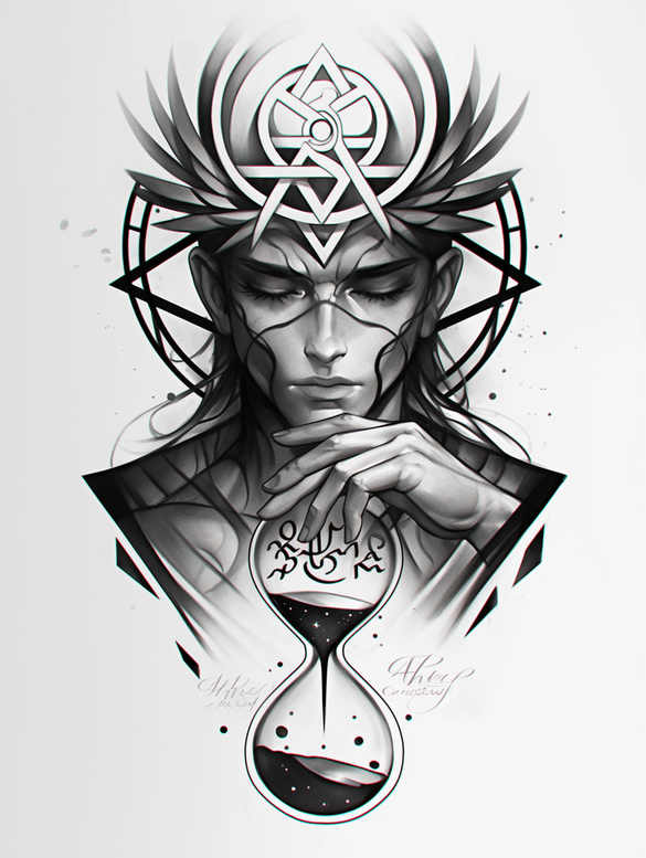 divine-power – tattoo design ideas free ai generated – neotraditional-layered-fill – for-stomach – Gallery: god-inkby-ai