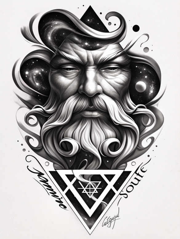 divine-strength – tattoo design ideas free ai generated – realism-depth-perception – for-behind-ear – Gallery: god-inkby-ai
