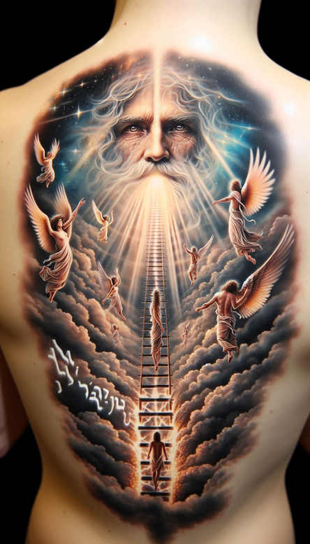 eternal-god – tattoo design ideas free ai generated – neotraditional-textured-shading – for-biceps – Gallery: god-inkby-ai