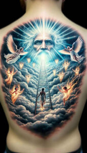 faith-god – tattoo design ideas free ai generated – realism-moist-effect – for-calf – Gallery: god-inkby-ai