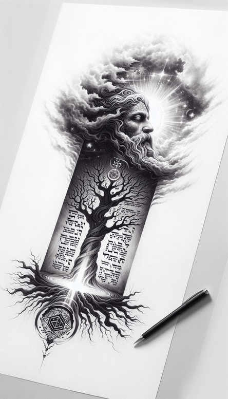 god-and-faith – tattoo design ideas free ai generated – neotraditional-layered-fill – for-heel – Gallery: god-inkby-ai