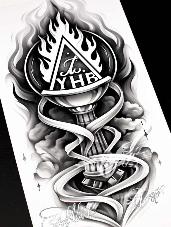 god-and-faith – tattoo design ideas free ai generated – realism-depth-of-field – for-back-of-neck – Gallery: god-inkby-ai