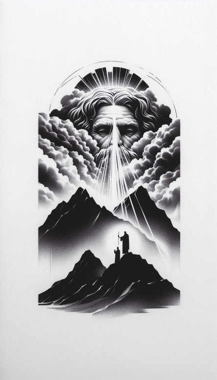 god-and-faith – tattoo design ideas free ai generated – realism-depth-shading – for-sternum – Gallery: god-inkby-ai