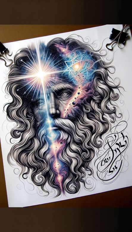 god-in-nature – tattoo design ideas free ai generated – surrealism-phantasmagoric – for-lower-arm – Gallery: god-inkby-ai