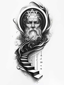 god – tattoo design ideas free ai generated – realism-sharp-focus – for-heel – Gallery: god-inkby-ai