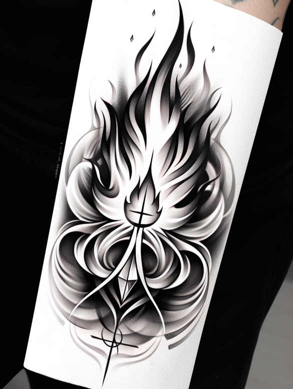 god-of-universe – tattoo design ideas free ai generated – realism-seamless-blend – for-shin – Gallery: god-inkby-ai