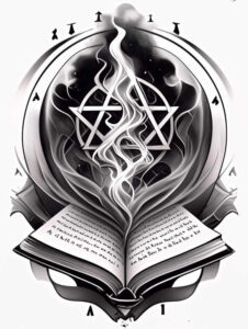 god-symbol – tattoo design ideas free ai generated – neotraditional-clean-fill – for-shoulder-blade – Gallery: god-inkby-ai