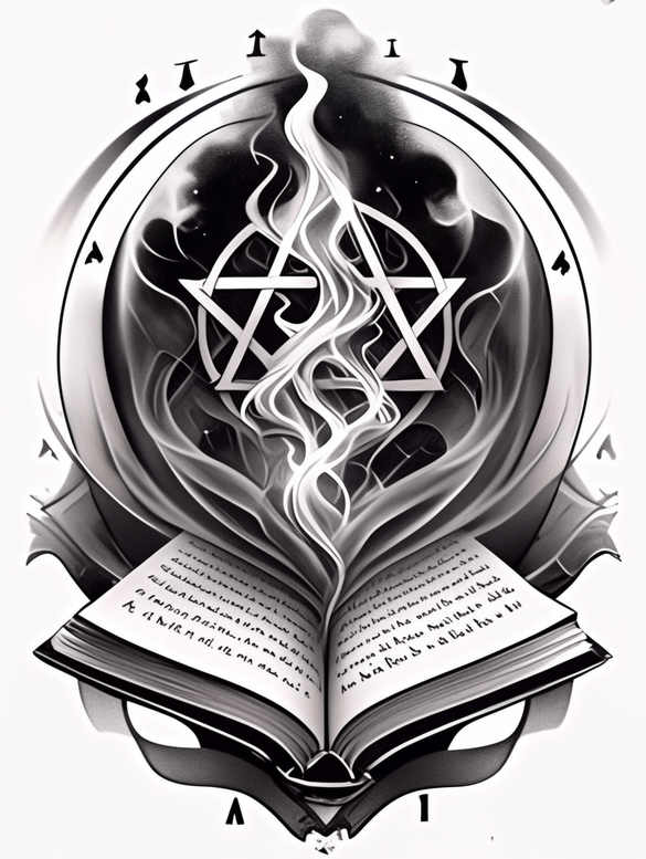 god-symbol – tattoo design ideas free ai generated – neotraditional-clean-fill – for-shoulder-blade – Gallery: god-inkby-ai