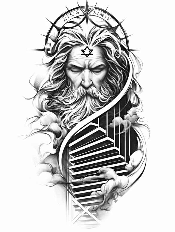 god-the-father – tattoo design ideas free ai generated – neotraditional-modern-classic – for-forearm – Gallery: god-inkby-ai