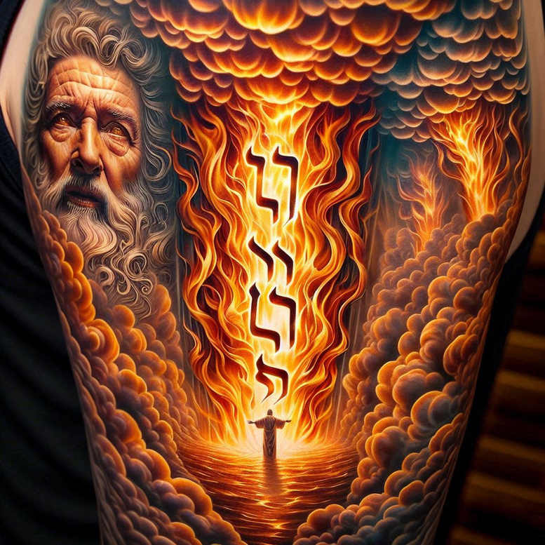 gods-mercy-for-men – tattoo design ideas free ai generated – neotraditional-ornamental – for-back – Gallery: god-inkby-ai