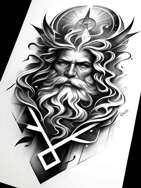 gods-mercy-for-men – tattoo design ideas free ai generated – surrealism-psychedelic – for-upper-back – Gallery: god-inkby-ai