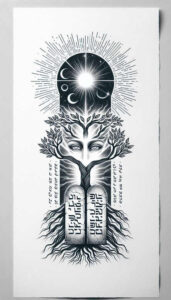 higher-power – tattoo design ideas free ai generated – realism-focal-blur – for-upper-chest – Gallery: god-inkby-ai