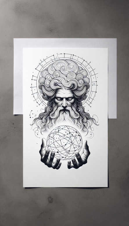 holy-presence – tattoo design ideas free ai generated – surrealism-enigmatic – for-shoulder – Gallery: god-inkby-ai