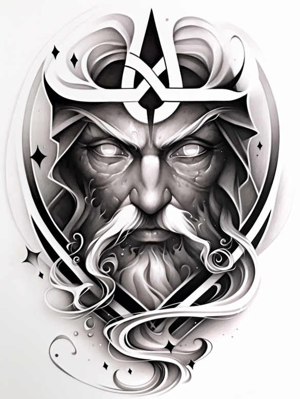 holy-spirit – tattoo design ideas free ai generated – neotraditional-classic-shading – for-neck – Gallery: god-inkby-ai