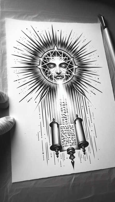 merciful-god – tattoo design ideas free ai generated – neotraditional-classic-motifs – for-heel – Gallery: god-inkby-ai