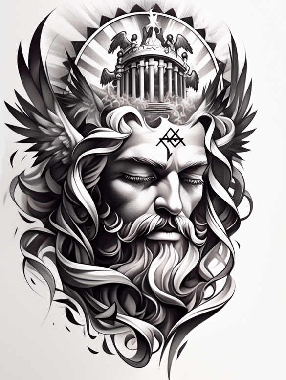 omniscient-god – tattoo design ideas free ai generated – realism-real-shadows – for-lower-arm – Gallery: god-inkby-ai