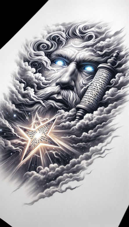 sacred-presence – tattoo design ideas free ai generated – neotraditional-color-richness – for-full-back – Gallery: god-inkby-ai