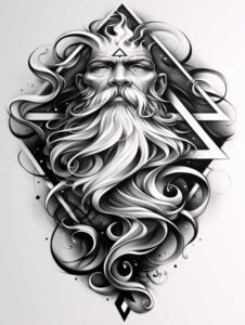 spiritual-presence – tattoo design ideas free ai generated – neotraditional-artistic-contrast – for-inner-arm – Gallery: god-inkby-ai