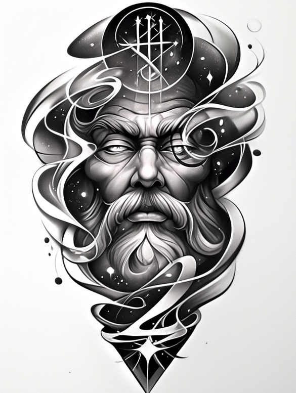 spiritual-support – tattoo design ideas free ai generated – realism-deep-shadows – for-fingers – Gallery: god-inkby-ai