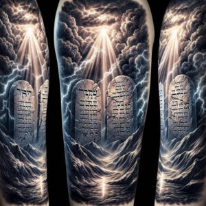 spiritual-support – tattoo design ideas free ai generated – realism-fine-lines – for-shoulder-blade – Gallery: god-inkby-ai