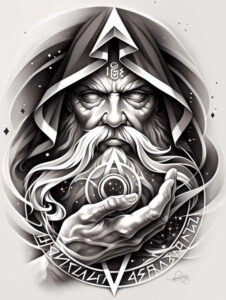 spiritual-support – tattoo design ideas free ai generated – surrealism-vivid-hallucination – for-arm – Gallery: god-inkby-ai