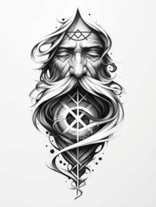 god tattoo design ideas bold benevolent for foot