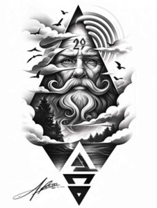 god tattoo design ideas balanced color benevolent for wrist