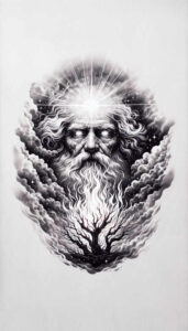 god tattoo design ideas modern classic cosmic for back