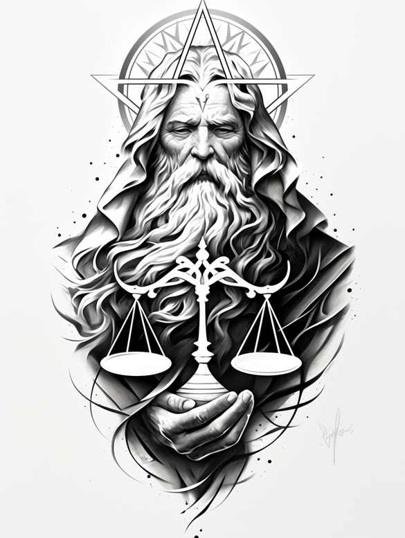 god tattoo design ideas vivid gradients divine aura embodying strength