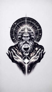 god tattoo design ideas deep-shading divine aura for chest