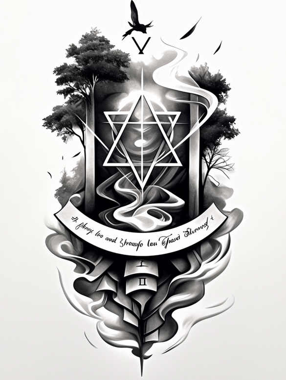 god tattoo design ideas elaborate divine stands for determination