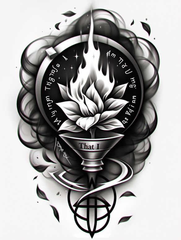 god tattoo design ideas Realism micro detail eternal for upper chest